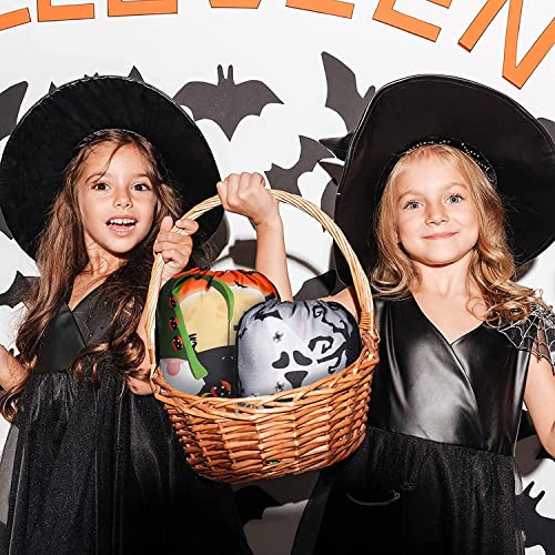 6 Stück Halloween Süssigkeiten Beutel, Non-Woven Halloween Taschen,Süßes oder Saures Taschen,Halloween Geschenktüten,Wiederverwendbar Halloween Beutel,halloween tasche,Halloween Tragetaschen