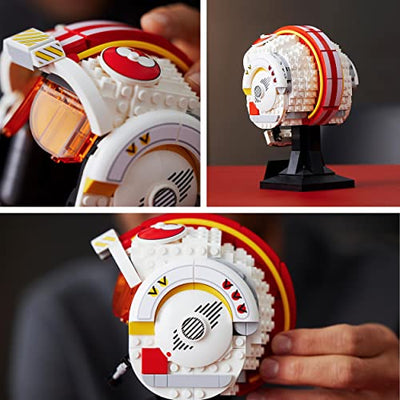 LEGO 75327 Star Wars Helm von Luke Skywalker (Rot Fünf) Modell, Sammlerstück und ein tolles Geschenk für Erwachsene, Bausatz, Zimmer-Deko