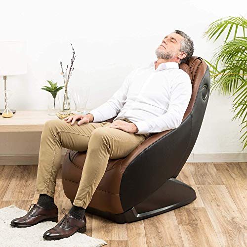 GURU® Massage und Relaxsessel – Braun (Modell 2022) – 3 Massagemodi – Surround-3D Sound – Massagestuhl mit Bluetooth System und USB-Anschluss - 2 Jahre GARANTIE GLOBAL RELAX®