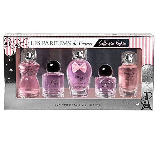 Charrier Parfums - 'Fashion Collection' Gift Set of 5 French Miniature Perfumes 1.75 fl.oz