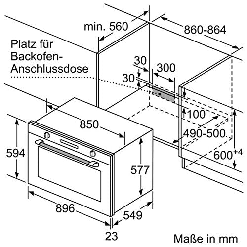 Siemens VB578D0S0 iQ500 Backofen Elektro / Einbau / A+ / 90 cm / Digital Display