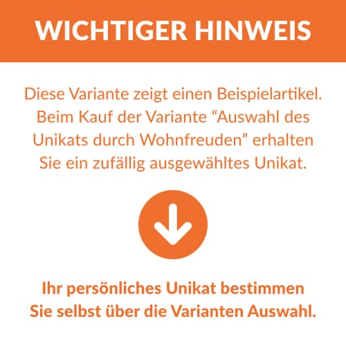 Wohnfreuden Marmor Waschbecken grau rund 30 cm - Unikat Badezimmer Flussstein Waschbecken mit Hahnloch