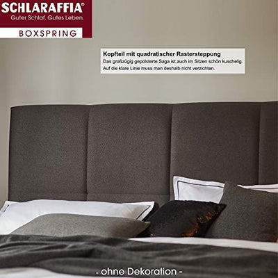 Schlaraffia Aktion Boxspringbett Saga 180x200cm anthrazit TFK-Matratzen H3