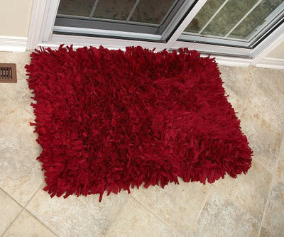 FHE Group Tissue Rug Badematte, 114 x 68 cm, Rot