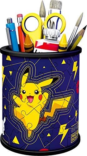 Ravensburger 3D Puzzle 11257 - Utensilo Pokémon Pikachu - 54 Teile - Stiftehalter für Pokémon Fans ab 6 Jahren, Schreibtisch-Organizer für Kinder