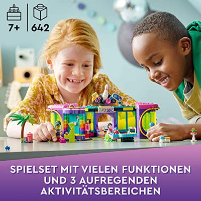 LEGO 41708 Friends Rollschuhdisco Spielzeug mit Arcade und Bowling mit Mini-Puppen, u.A. Andrea, als Geschenk für Kinder ab 7 Jahren