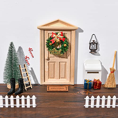 YILEEY Wichteltür Set | Wichtel Zubehör | Weihnachtswichtel Tür | Weihnachtsdeko Miniatur Wichtel Tür Elfentür Nissedor Feentür Wichtelhaus für Kinder Halloween Weihnachten Advents Geschenke