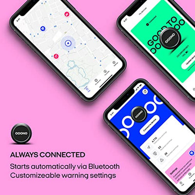 OOONO CO-Driver NO1: Warnt vor Blitzern und Gefahren im Straßenverkehr in Echtzeit, automatisch aktiv nach Verbindung zum Smartphone über Bluetooth, Daten von Blitzer.de