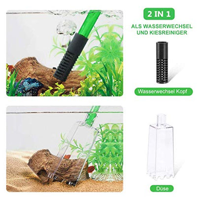 Boxtech Aquarium Reiniger, Aquarium Wasserwechsel, Aquarium-Reinigung Sand Filter Fisch Tank Kiesfilter Einstellbare Durchflussregelung für Wasserwechsel