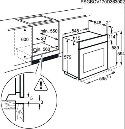 AEG BPE742320M Electric oven 71l A+ Edelstahl - Backofen (Medium, Electric oven, 71 L, 71 L, 2300 W, 3 Shelves)