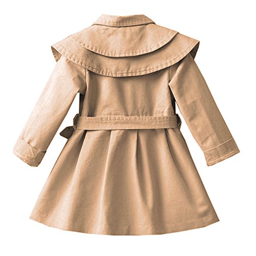 CHIC-CHIC Mädchen Mantel Jacke Prinzessin Trenchcoat Prinzessin Kinderjacken kleidung Outerwear Frühling Herbst Sweatjacke