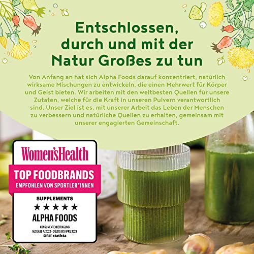 Grüne Mutter - Smoothie Pulver - Das Original Superfood Elixier u.a. mit Weizengras, Brennnessel, Mariendistel, Braunalge, Alfalfa, OPC & weiteren Superfoods - Mit Coenzym Q10 - 600 Gramm Pulver