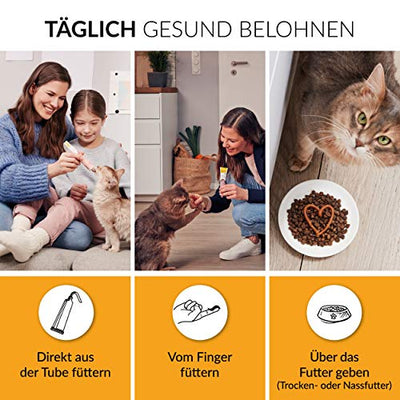 GimCat Multi-Vitamin Paste - Gesunder Katzensnack aktiviert Abwehrkräfte und stärkt das Immunsystem - 1 Tube (1 x 200 g)