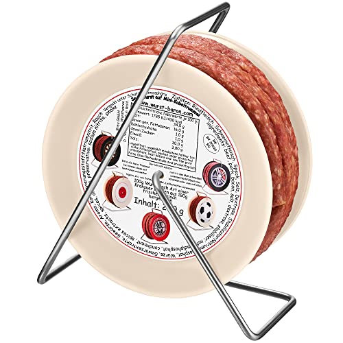 WURSTBARON® Wurst Kabeltrommel, 3,5m Wurst nach Krakauer Art, hochwertige Qualität und rauchiges Aroma, lustiges Geschenk für sie und ihn, 240 g