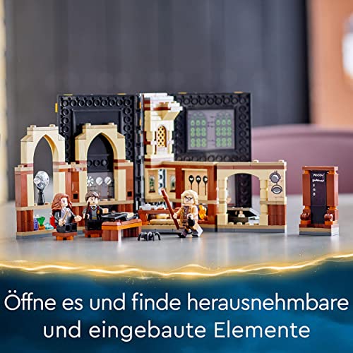 LEGO 76397 Harry Potter Hogwarts Moment: Verteidigungsunterricht, Spielzeug-Buch mit Minifiguren, ideal als Reisespiel oder Geschenk