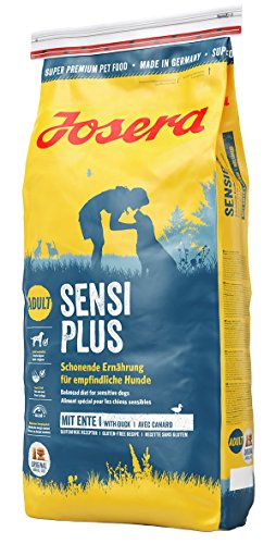 JOSERA SensiPlus (1 x 15 kg) | Hundefutter mit Ente für empfindliche Hunde | Super Premium Trockenfutter für ausgewachsene Hunde | 1er Pack