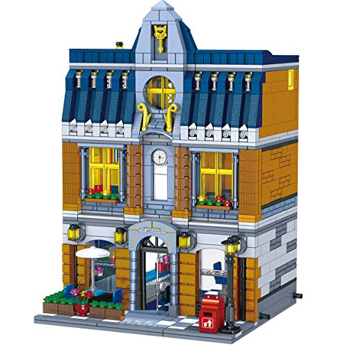 MMOC Modular Haus Bausteine, Modular Building, 5157 Teilen Essensstraße Modell Custom Bausteine Bauset Architektur Klemmbaustein Kompatibel mit Lego