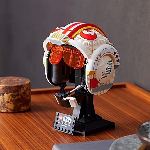 LEGO 75327 Star Wars Helm von Luke Skywalker (Rot Fünf) Modell, Sammlerstück und ein tolles Geschenk für Erwachsene, Bausatz, Zimmer-Deko