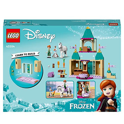 LEGO 43204 Disney Princess Annas und Olafs Spielspaß im Schloss, Spielzeug aus Die Eiskönigin zum Bauen mit Pferdefigur, ab 4 Jahre