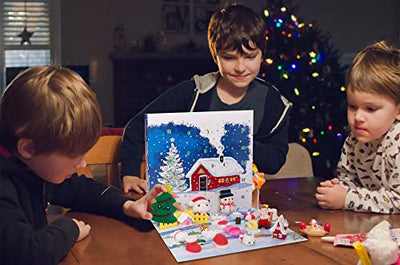 Adventskalender 2022, ANOTION Kinder Weihnachten Adventskalender Countdown Kalender Spielzeug Überraschungsgeschenk für Jungen Kinder Teens