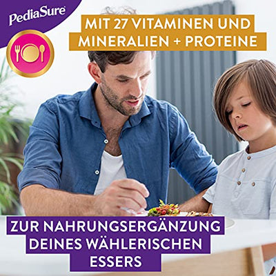 Pediasure Shake Vanille – Nahrungsergänzungsmittel für Kinder, Shake mit 27 Vitaminen und Mineralien, Protein und Omega 3 und 6 -ab 1 Jahr, 400 g