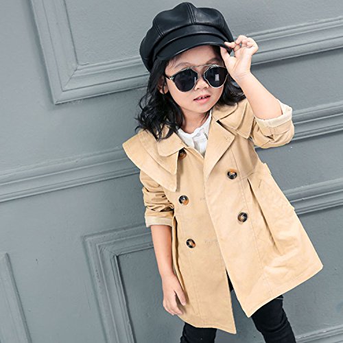 CHIC-CHIC Mädchen Mantel Jacke Prinzessin Trenchcoat Prinzessin Kinderjacken kleidung Outerwear Frühling Herbst Sweatjacke