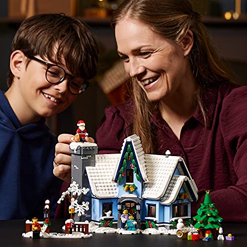 LEGO Besuch des Weihnachtsmanns Sammlerstück 1445-teiliger Modellbausatz, Maße: 27cm x 16cm x 19cm, 10293