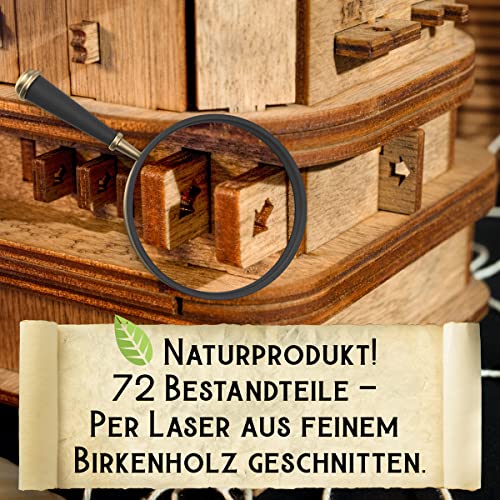 iDventure Cluebox - Davy Jones Locker - Escape Room Spiel - kniffeliges 3D Holzpuzzel Rätsel - einzigartige Knobelspiele - Escape Box Spiele Für Erwachsene und Rätselbox für Kinder