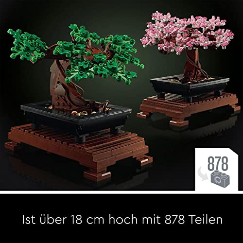 LEGO 10281 Icons Bonsai Baum, Kunstpflanzen-Set zum Basteln für Erwachsene, Zimmerdeko, Geschenkidee, Botanik-Kollektion, Home Deko