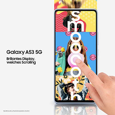 Samsung Galaxy A53 5G Smartphone Dual-SIM Android Handy 8 GB RAM 256 GB Speicher Awesome Black + 30 Monate Garantie