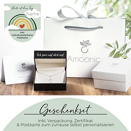 Geschenke zur Einschulung Mädchen | Schutzengel Kette Silber 925 Engel-Anhänger Halskette | Geschenk zum Schulanfang Schultüte Inhalt Füllung Schulanfänger Schulkind | Kinder-Schmuck Kinderkette