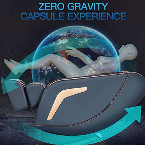 3D Zero Gravity Thai Massagestuhl, Ganzkörpermassagestuhl Liege Mit Guasha Ganzkörperairbags, Fußrolle, Lendenwirbelwärme