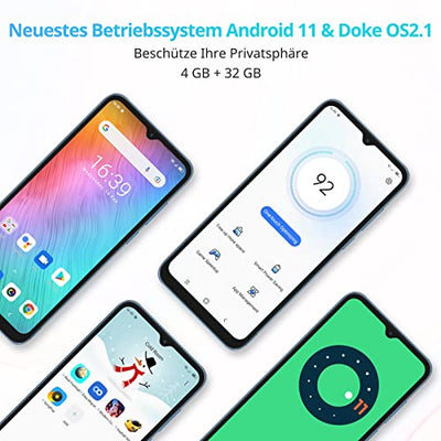 Smartphone Ohne Vertrag, OSCAL C60 4G Android 11 Handy Günstig mit 6.5 Zoll HD+ Display, 2.0 GHz Processor 4GB RAM 128GB Erweitern, 13+5MP Kamera, 4780mAh Akku, Dual SIM Handys mit 3-Kartenfächer