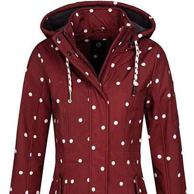 Top Fuel Fashion Damen Softshelljacke Kurzmantel Ivana Bordeaux XL