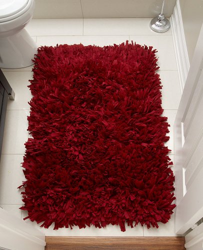 FHE Group Tissue Rug Badematte, 114 x 68 cm, Rot