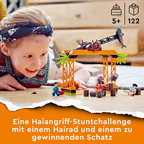 LEGO 60342 City Stuntz Haiangriff-Challenge Set, inkl. Motorrad und Stunt Racer Minifigur, Action-Spielzeug für Kinder ab 5 Jahre