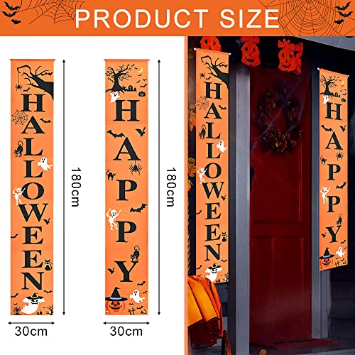 Favengo Halloween Banner ,Happy Halloween Banner,halloween banner outdoor,Halloween Party Dekoration Hängende Hintergrund Banner für Halloween Drinnen Draußen Party