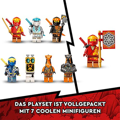 LEGO 71765 NINJAGO Ultrakombi-Ninja-Mech, 4-in-1-Spielzeug ab 9 Jahren mit Spielzeugauto, Jet und Panzer, Geschenk zu Weihnachten mit Fahrzeugen und 7 Figuren