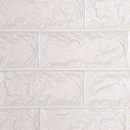 CXING 10 Stück 3D Ziegel Tapete, Selbstklebend Wandpaneele, Wasserfest Wandaufkleber, Wallpaper, DIY Imitation Brick Self Adhesive Wall Sticker für Badezimmer, Schlafzimmer, Wohnzimmer, Balkon, Küchen