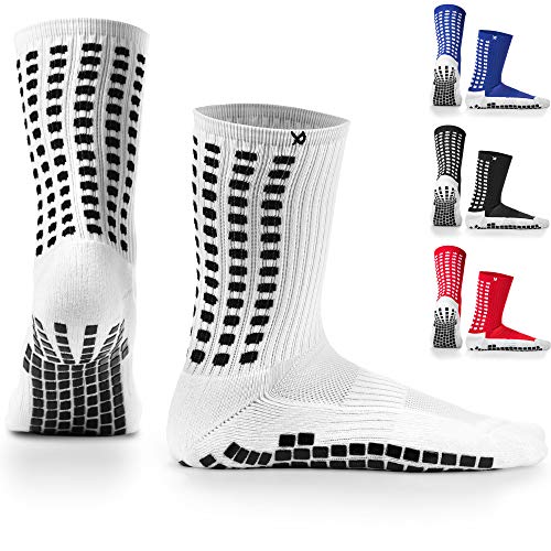 LUX rutschfeste Fußball Socken, rutschfeste Sport Socken, Gummi-Pads, Top Qualität, Basketball, Fußball, Wandern, Laufen