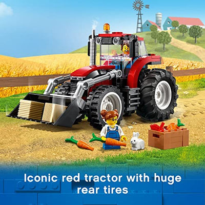 LEGO 60287 City Traktor Spielzeug, Bauernhof Set mit Minifiguren und Tierfiguren, Geschenkideen für Jungen und Mädchen ab 5 Jahren