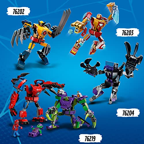 LEGO Marvel 76219 Spider-Mans und Green Goblins Mech-Duell, Superheroes Set mit Action-Figuren, Spielzeug zum Bauen für Kinder ab 7 Jahren