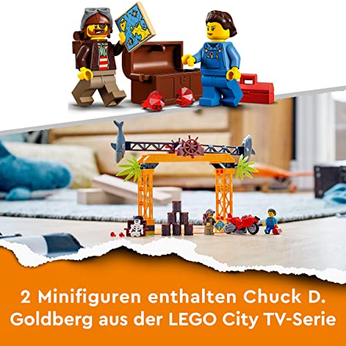 LEGO 60342 City Stuntz Haiangriff-Challenge Set, inkl. Motorrad und Stunt Racer Minifigur, Action-Spielzeug für Kinder ab 5 Jahre