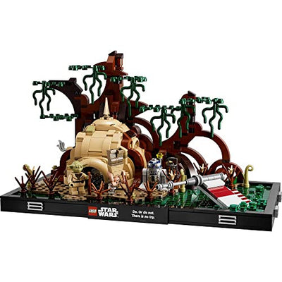 LEGO 75330 Star Wars Jedi Training auf Dagobah – Diorama Set für Erwachsene mit Luke Skywalker, Yoda, R2-D2 und Luke Skywalkers X-Wing, Geschenkidee für Männer, Frauen, Ihn, Sie