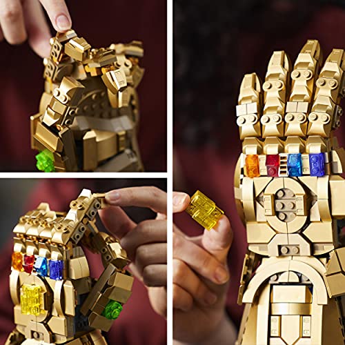 LEGO 76191 Marvel Super Heroes Infinity Handschuh, Avengers Set für Erwachsene mit dem Gauntlet von Thanos, Fanartikel, Geschenk zu Weihnachten für Männer, Frauen, Sie und Ihn