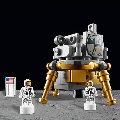 LEGO 92176 Ideas NASA Apollo Saturn V Weltraumrakete und Fahrzeuge, Raumschiff Bauset für Sammler, Modellbausatz für Teenager und Erwachsene