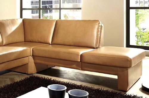 Leder-Sofa, Couch Ecksofa Milano, Eckcouch, Sofagarnitur Wohnlandschaft mit Armteil-Funktion, NEU