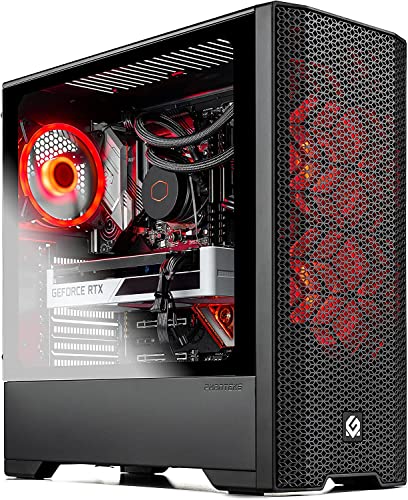 SkytechBlaze 3.0 Gaming PC Desktop - Intel Core i7 11700F 2.5 GHz, RTX 3060 Ti, 1TB NVME SSD, 16G DDR4 3200, 600W Gold PSU, AC Wi-Fi, Windows 10 Home 64-Bit