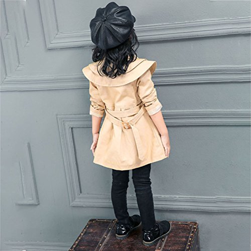 CHIC-CHIC Mädchen Mantel Jacke Prinzessin Trenchcoat Prinzessin Kinderjacken kleidung Outerwear Frühling Herbst Sweatjacke