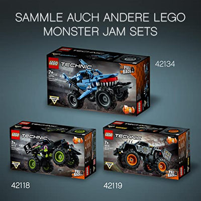 LEGO 42135 Technic Monster Jam EL Toro Loco, Monster Truck-Spielzeug ab 7 Jahre, Spielzeugauto-Set für Jungen und Mädchen, Offroader mit Rückziehmotor